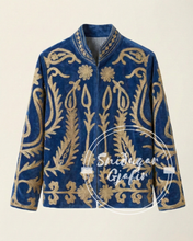 Load image into Gallery viewer, Arvin Velvet Jakki Blue Jay
