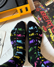 Load image into Gallery viewer, Bítlarnir Sokkar Faces Neon
