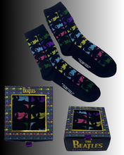 Load image into Gallery viewer, Bítlarnir Sokkar Faces Neon
