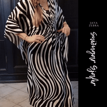 Load image into Gallery viewer, Zebra Kaftan - Mjúkt Rayon
