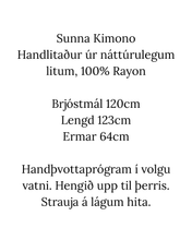 Load image into Gallery viewer, Sunny Kimono Handlitaður

