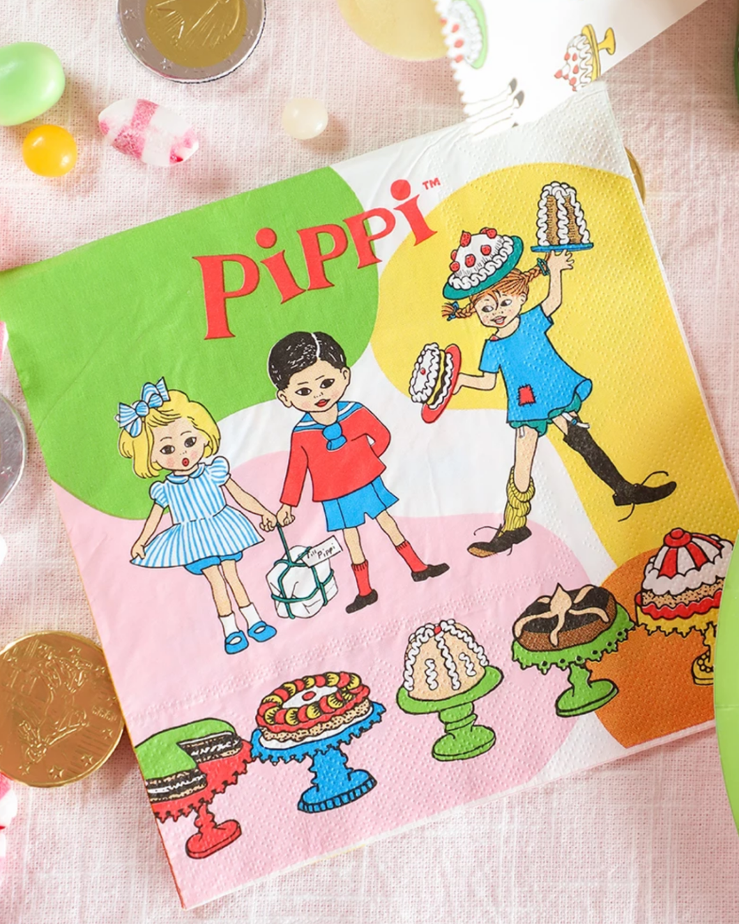 Lína Langsokkur Servíettur 16stk