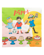 Load image into Gallery viewer, Lína Langsokkur Servíettur 16stk
