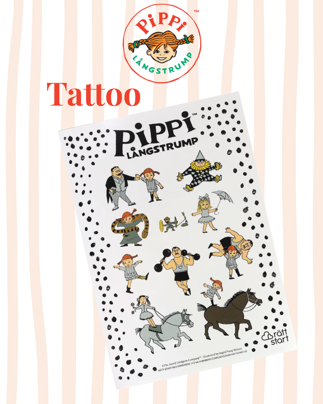 Lína Langsokkur Tattoo