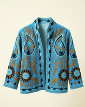 Load image into Gallery viewer, Meliana Velvet Jakki Sky Blue
