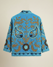 Load image into Gallery viewer, Meliana Velvet Jakki Sky Blue
