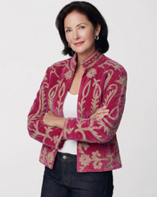 Load image into Gallery viewer, Arvin Velvet Jakki Dark Pink
