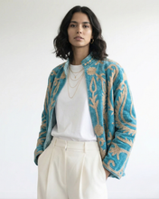 Load image into Gallery viewer, Arvin Velvet Jakki Sky
