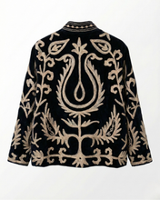 Load image into Gallery viewer, Arvin Velvet Jakki Black/Blue
