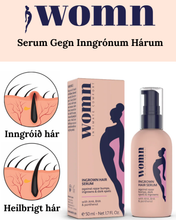 Load image into Gallery viewer, WOMN Serum Fyrir Inngróin Hár 50 ml
