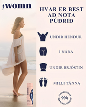 Load image into Gallery viewer, WOMN Líkamspúður fyrir viðkvæma staði
