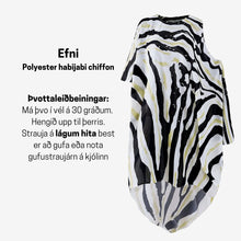 Load image into Gallery viewer, Ramona Zebra Chiffon poncho kjóll
