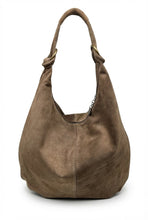 Load image into Gallery viewer, Sadie Ítölsk Rúskinnstaska Taupe
