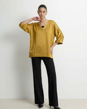 Load image into Gallery viewer, Brooke Satin Toppur Mustard
