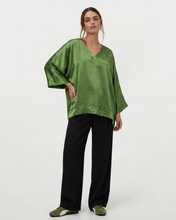 Load image into Gallery viewer, Brooke Satin Toppur Moss Green
