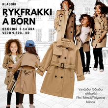 Load image into Gallery viewer, Rykfrakki á börn
