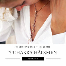 Load image into Gallery viewer, Chakra Hálsmen Silfur &amp; Gull
