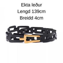 Load image into Gallery viewer, Chain Leðurbelti
