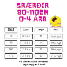 Load image into Gallery viewer, Skrímslabuxur tveir litir
