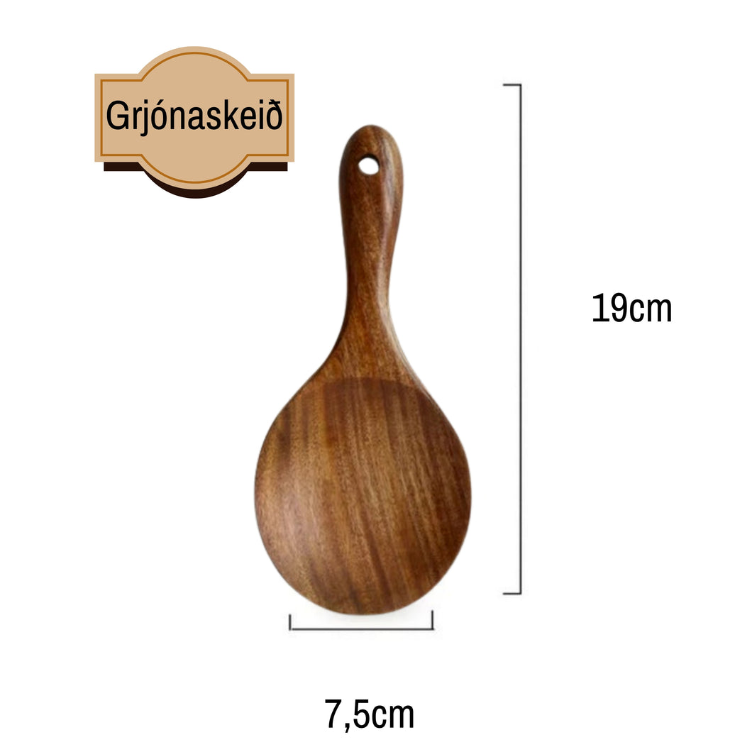 Gæða Thai Tekk Eldhús Áhöld