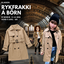 Load image into Gallery viewer, Rykfrakki á börn
