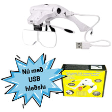 Load image into Gallery viewer, Stækkunargleraugu með USB hleðslu
