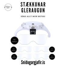 Load image into Gallery viewer, Stækkunargleraugu með USB hleðslu
